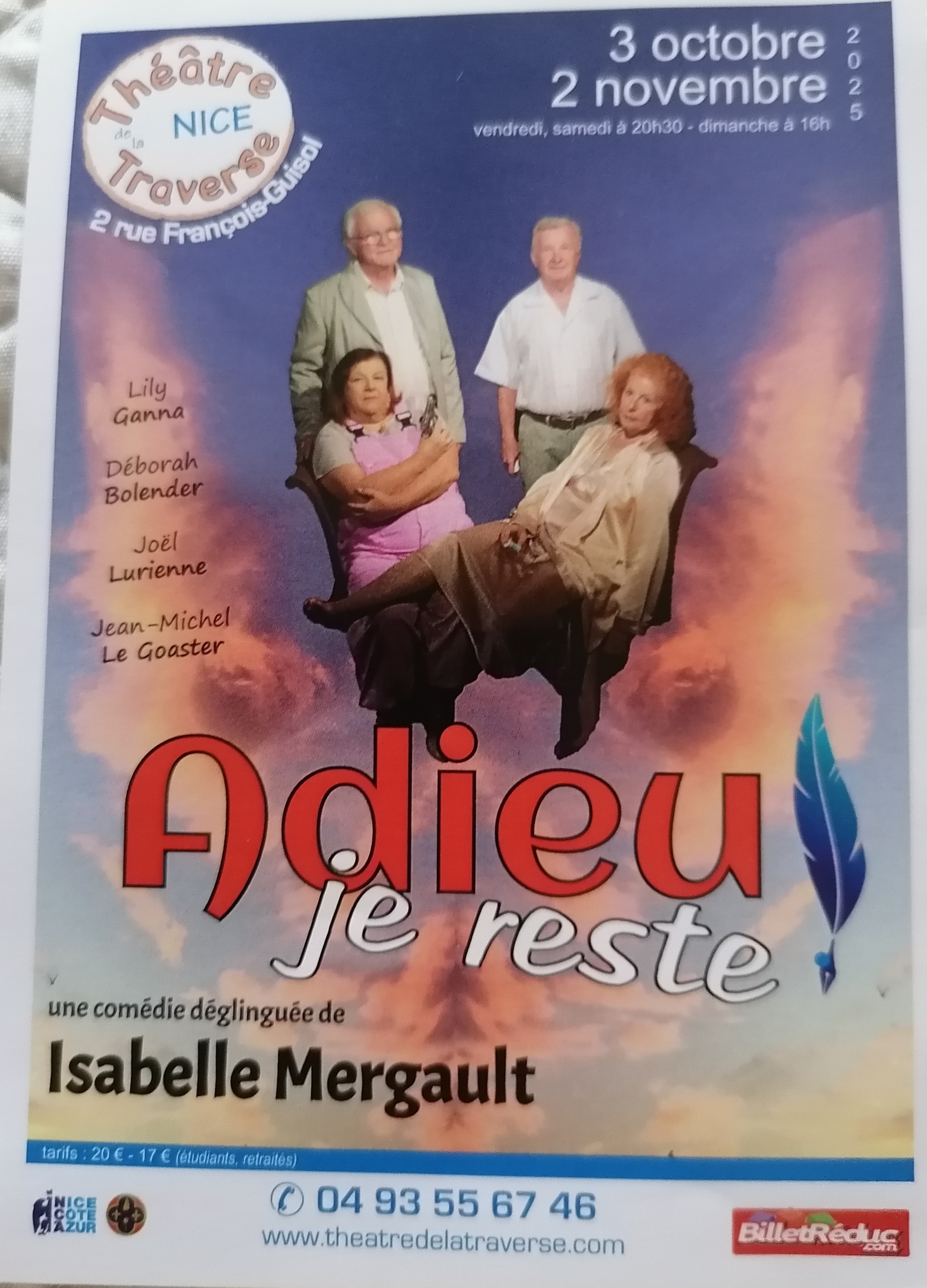Affiche Adieu je reste